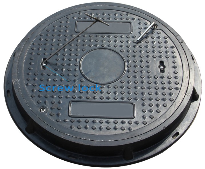 smc resin 600mm A15 round manhole cover