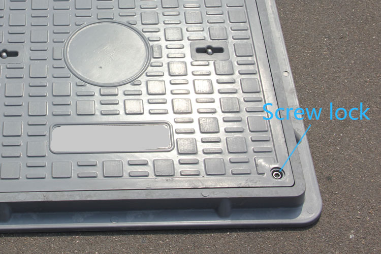 Resin 600x600mm A15 square Manhole Cover