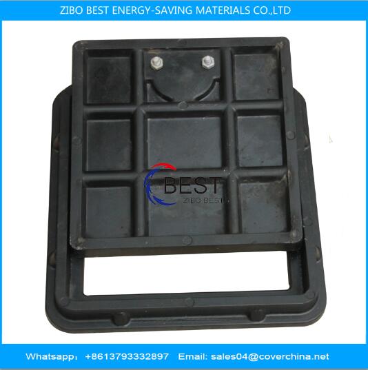 Composite BMC manhole cover 300x300mm load bearing capacity 3tons